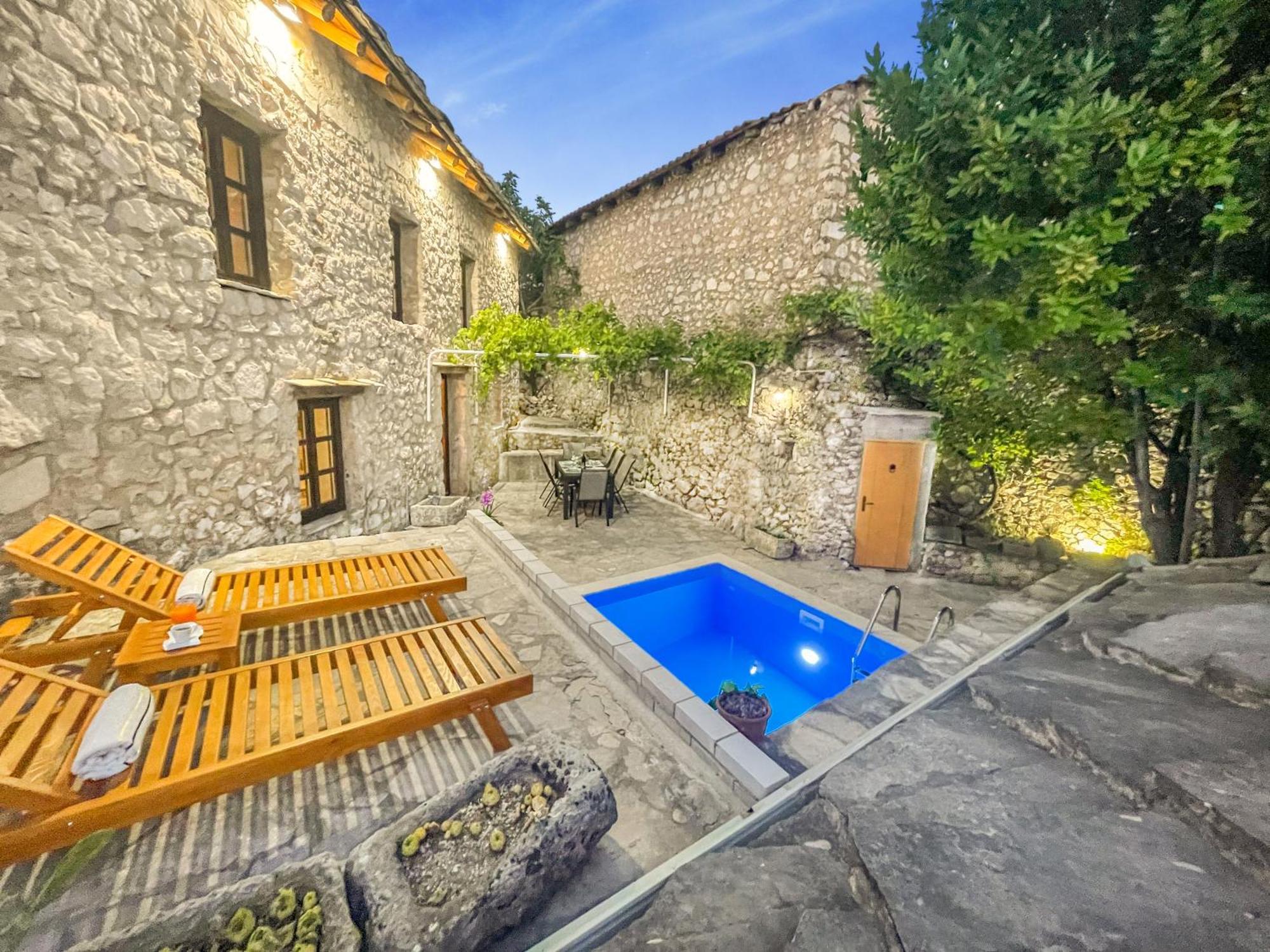 Villa Historic Pocitelj With Pool And Incredible Views On The River And Landmarks Exterior foto